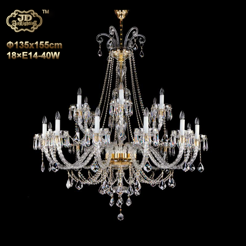 水晶吊灯 捷克工厂直供原装进口18头手工水晶吊灯 ￥55999元起/盏 会员优惠